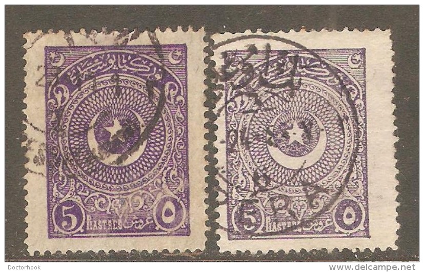 TURKEY  Scott  # 613 And 613a VF USED - Oblitérés