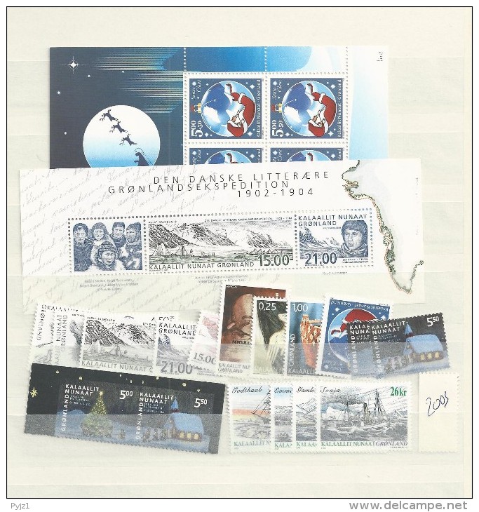 2003 MNH Greenland, Year Complete According To Michel, Postfris - Full Years