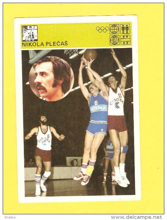 Svijet Sporta Card - Basketball, Nikola Ple&#269;aš   73 - Basketball
