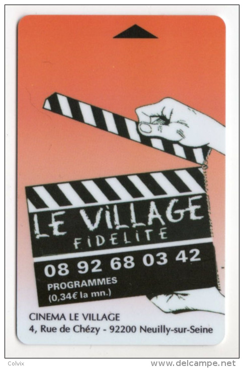 FRANCE CARTE CINEMA LE VILLAGE NEUILLY SUR SEINE - Cinécartes