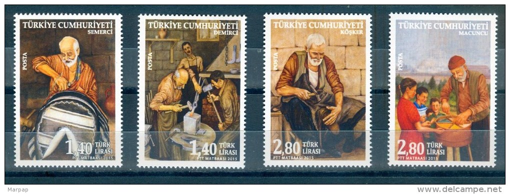 Turkey, Yvert No 3752/3755, MNH - Neufs