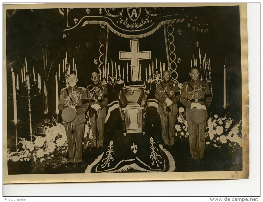 Mort De La Reine Astrid De Belgique Chapelle Ardente Bruxelles Ancienne Photo De Presse 1935 - Famous People