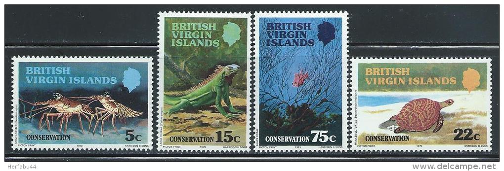 Virgin Islands     "Conservation"       Set     SC# 346-49   Mint - British Virgin Islands