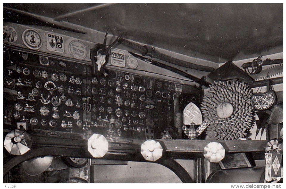 * Scans* Pub Bar Alexandra Inn Charlestown Weymouth Dorset Near Dorchester Pub Militaria Cap Badge Sword German Helmet - Weymouth