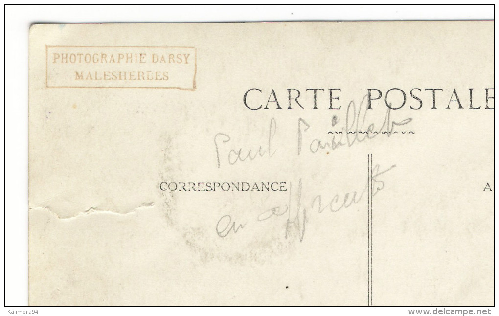 LOIRET  /  MALESHERBES   /  PAUL  PAILLET  EN  APPRENTI  /  CARTE-PHOTO  Du  Photographe DARSY à MALESHERBES - Malesherbes