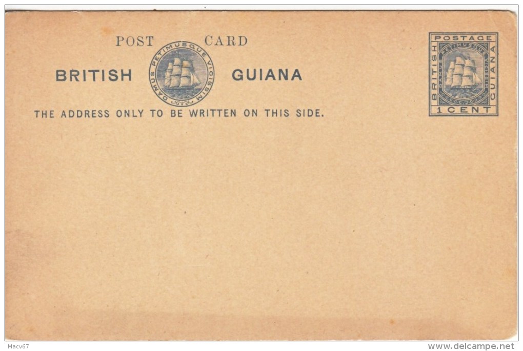 BRITISH  GUIANA  POSTAL  CARD    ** - British Guiana (...-1966)