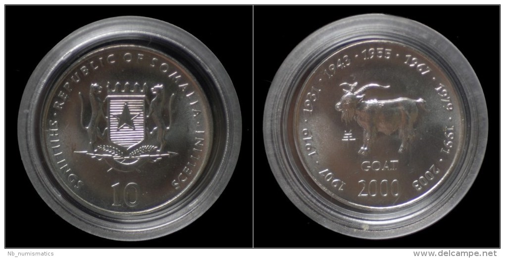 Somalia 10 Shilling 2000- Goat - Somalie