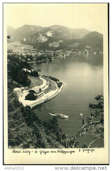 Rarität Flugzeugaufnahme Hotel Lueg St. Gilgen Wolfgangsee 2.6.1956 - St. Gilgen