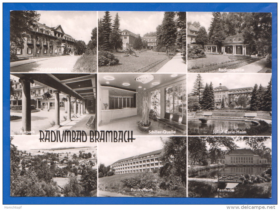 Deutschland; Bad Brambach; Radiumbad; Multibildkarte - Bad Brambach