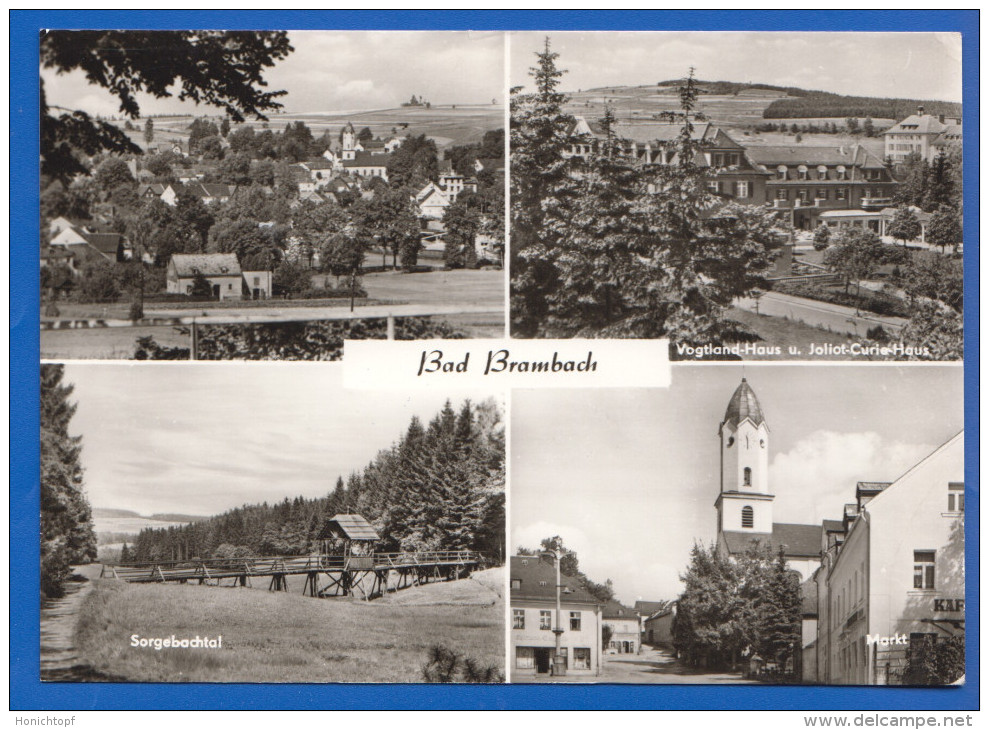 Deutschland; Bad Brambach; Multibildkarte Mit Markt - Bad Brambach