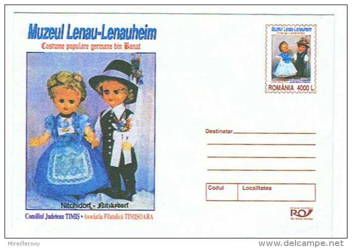 ENTIER POSTALE ROUMANIE  MUSEE POUPEE - Poupées