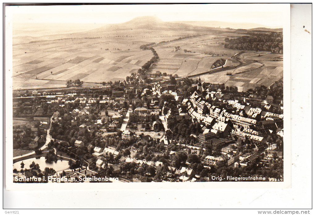 0-9306 SCHLETTAU, Fliegeraufnahme, 1938 - Schlettau