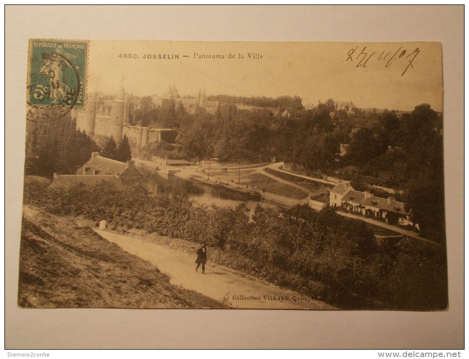 Carte Postale - JOSSELIN (56) - Panorama De La Ville (858/1000) - Josselin