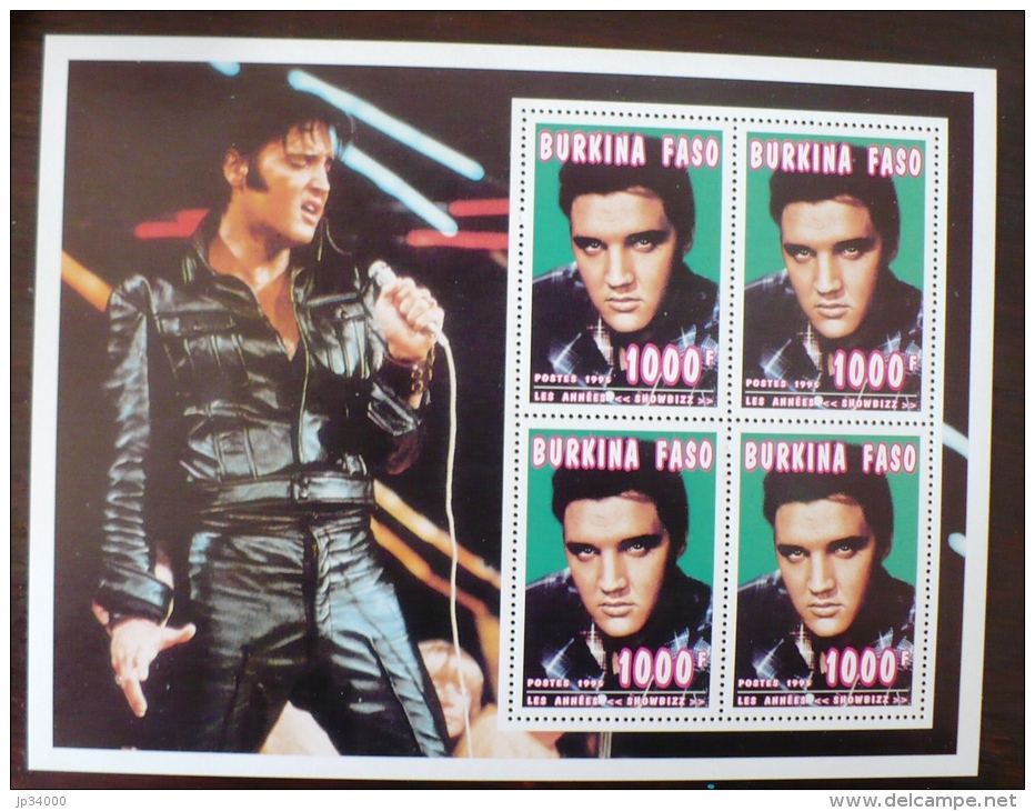 BURKINA FASO,  ELVIS PRESLEY. Feuillet Collectf  Emis En 1995. ** MNH - Elvis Presley