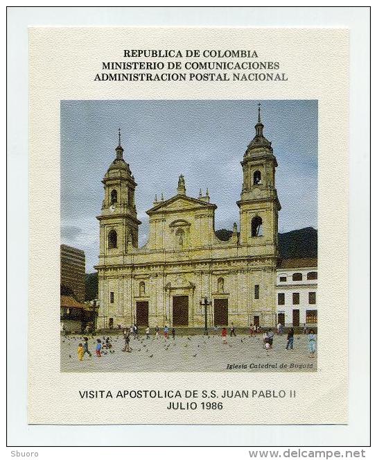 Ex-libris Publié Par L'administration Des Postes Colombiennes Pour La Visite Du Pape Jean-Paul II En 1986 à Bogota. XL - Ex Libris