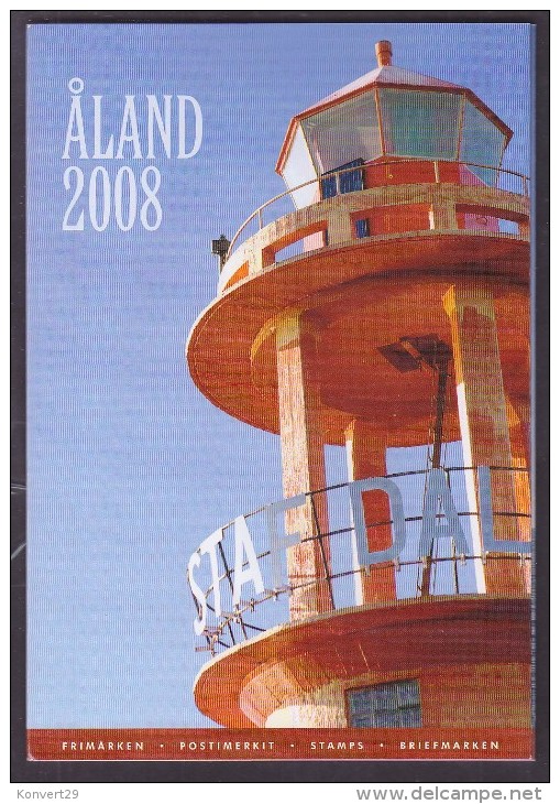 Aland Finland Official Complete Year Set 2008 USED CTO - Aland