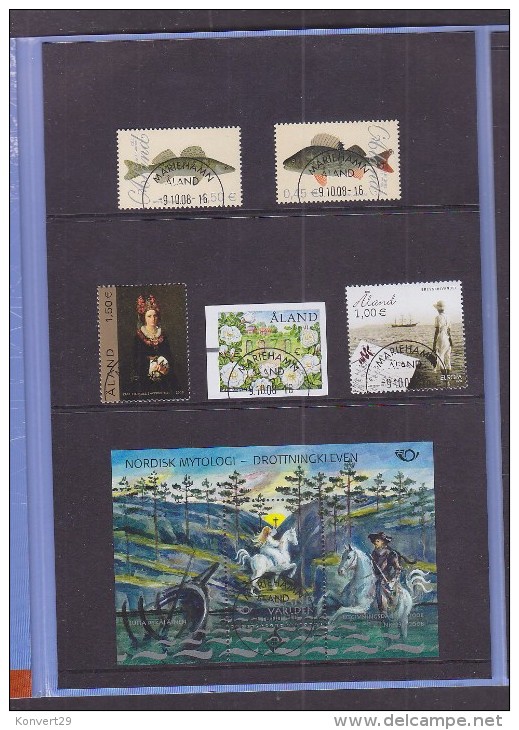 Aland Finland Official Complete Year Set 2008 USED CTO - Aland