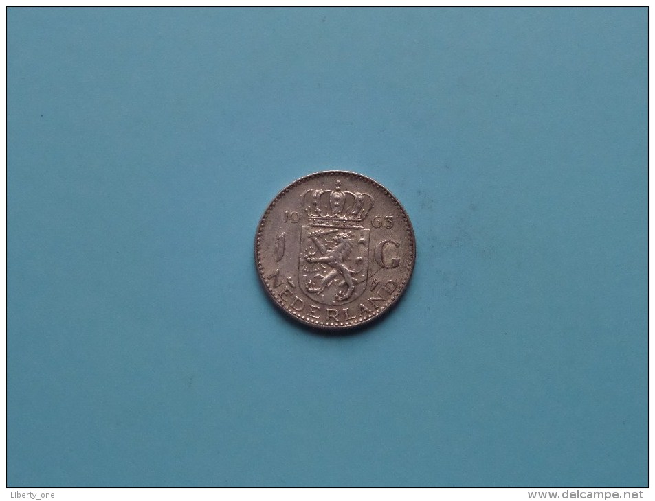 1963 - 1 Gulden / KM 184 ( Uncleaned - For Grade, Please See Photo ) ! - 1948-1980 : Juliana