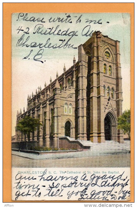 Charleston SC 1907 Postcard - Charleston