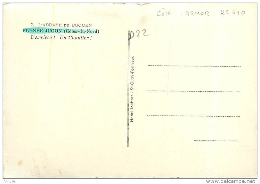 Réf : T 15 -0518 :  PLENEE JUGON ABBAYE DE BOQUEN - Plénée-Jugon