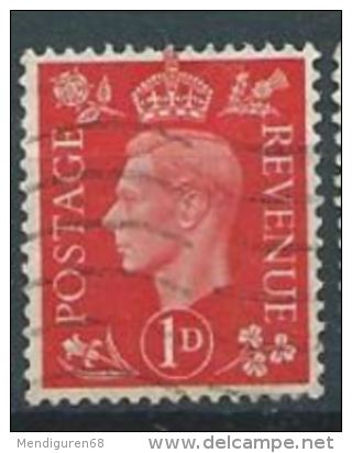 GB 1937  GEORGE VI DARK COLOURS 1d. Scarlet  SG 463 SC 236 MI 199 X YV 210 - Gebraucht