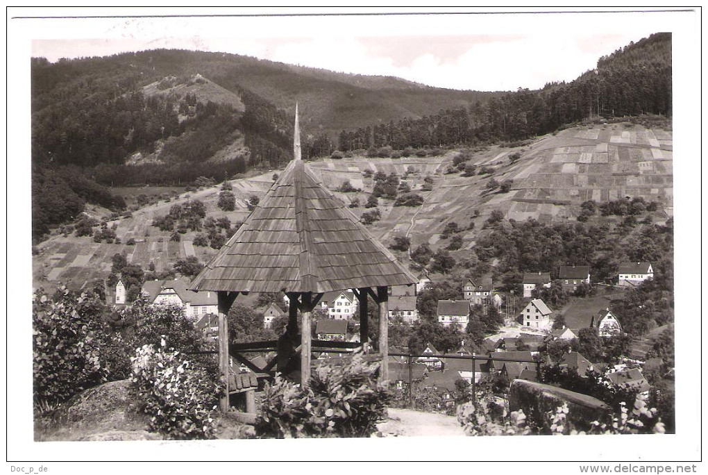 Deutschland - Forbach Im Murgtal - Nördlicher Schwarzwald - Frankfurter Hütte Mit Blick Auf Gausbach - 1955 - Forbach