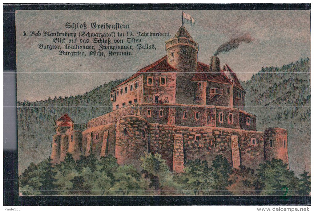 Bad Blankenburg - Schloss Greifenstein - Künstlerkarte - Bad Blankenburg