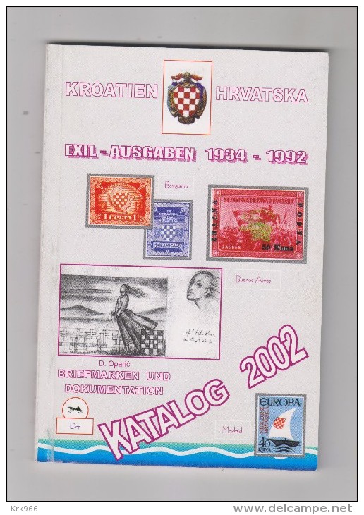 CROATIA,EXILE,catalog Oparic 2002,writing In German,pocket Handbook,104 Pages - Croatie