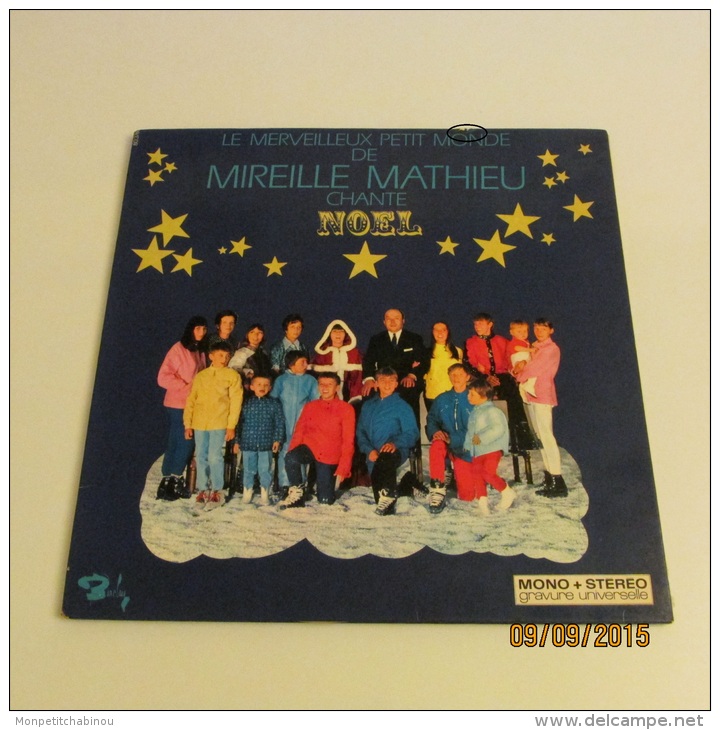 33T LE MERVEILLEUX PETIT MONDE DE MIREILLE MATHIEU CHANTE NOËL - Kinderlieder