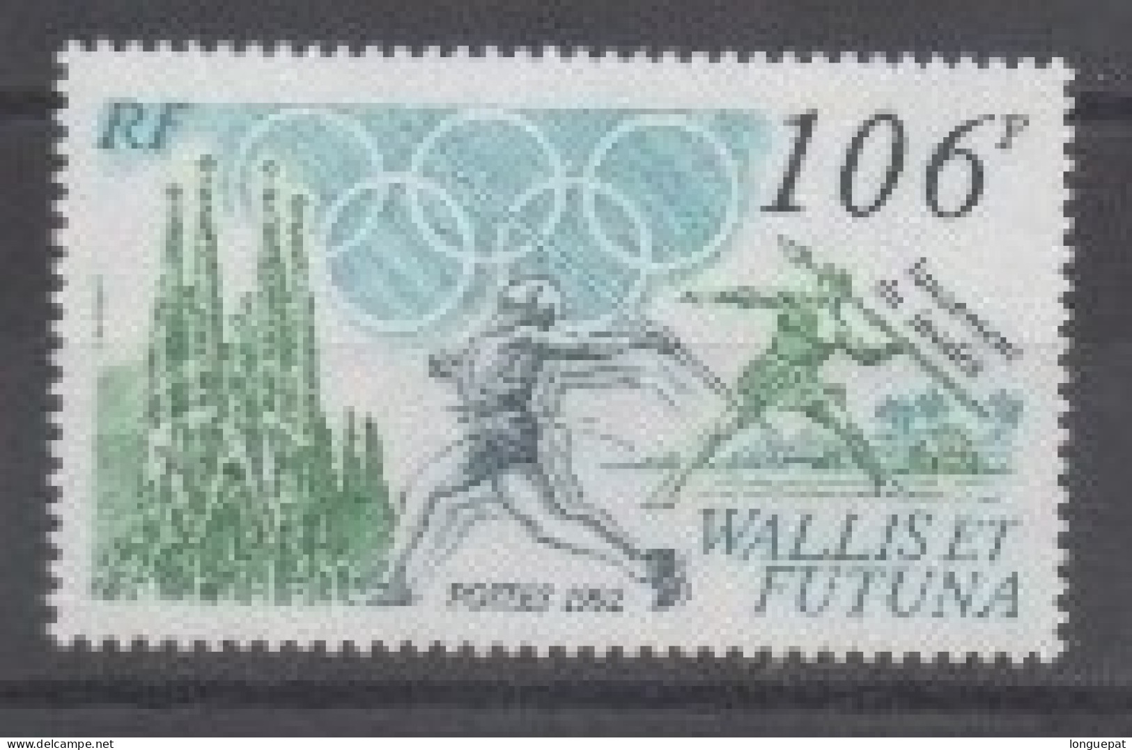 WALLIS Et FUTUNA  : Jeux Olympiques D'été à Barcelone (Espagne) : Lanceur De Javelot (wallisien Et Athléte)i - Sport - Unused Stamps