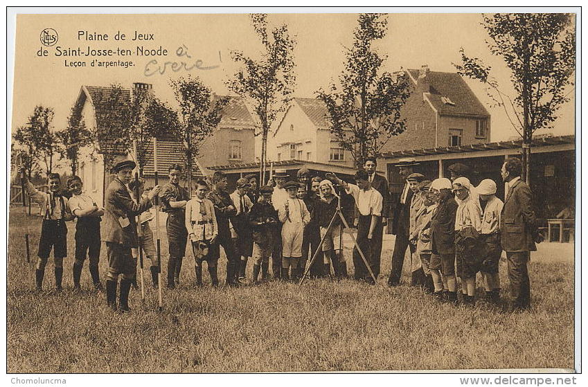 Topographe Arpenteur Géomètre Land Surveyor Vermessung Rilevamento Saint-josse-ten-noode Plaine De Jeu Leçon D'arpentage - St-Josse-ten-Noode - St-Joost-ten-Node