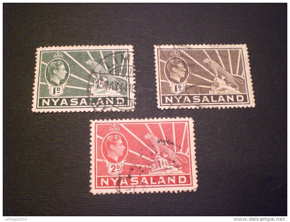 STAMPS NYASSALAND 1934 -1935 Leopard - Nyassaland (1907-1953)