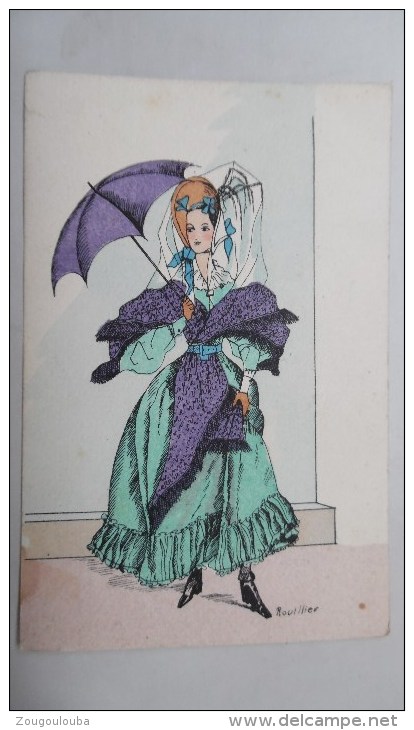 Femme Mode Histoire Du Costume Francais 1836  Rouiller - Rouillier
