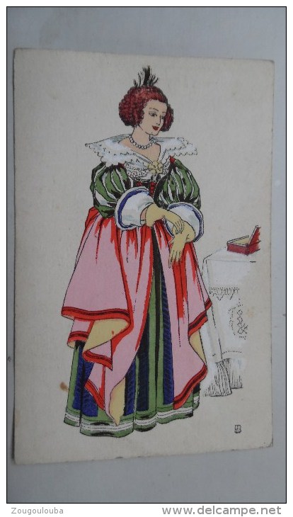 Femme Mode Histoire Du Costume Francais 1625 - Rouillier