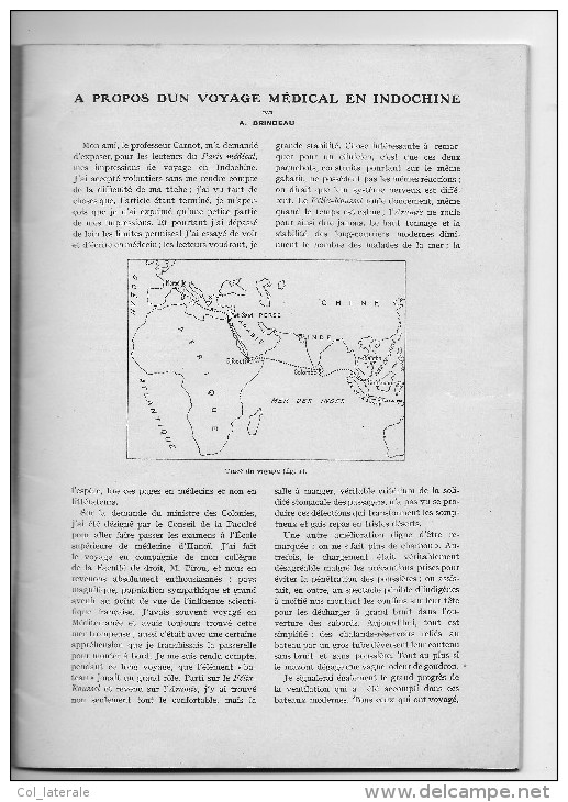 Indochine Voyage Médical En Indochine 1938 A.BRINDEAU 40 Pages 270 X 190 Mm TB 3 Scans - Santé