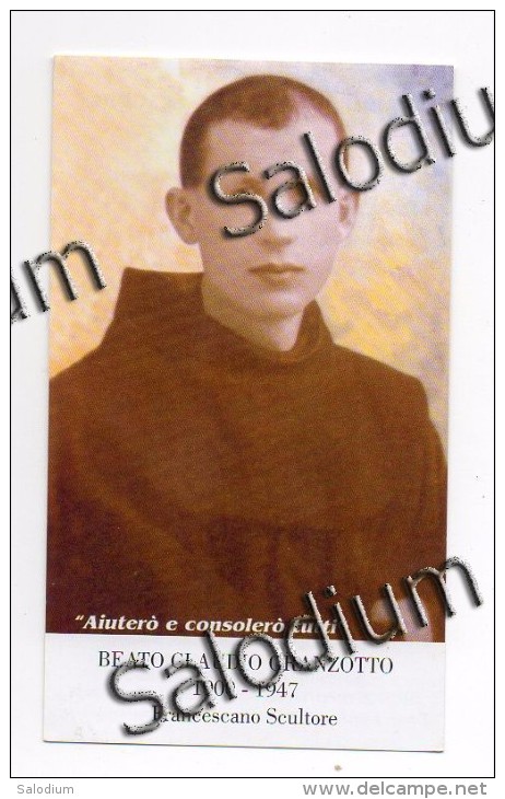 Beato Claudio Granzotto - Santino - Holy Card - Santini