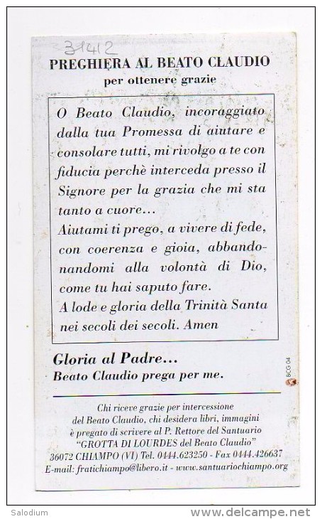 Beato Claudio Granzotto - Santino - Holy Card - Santini