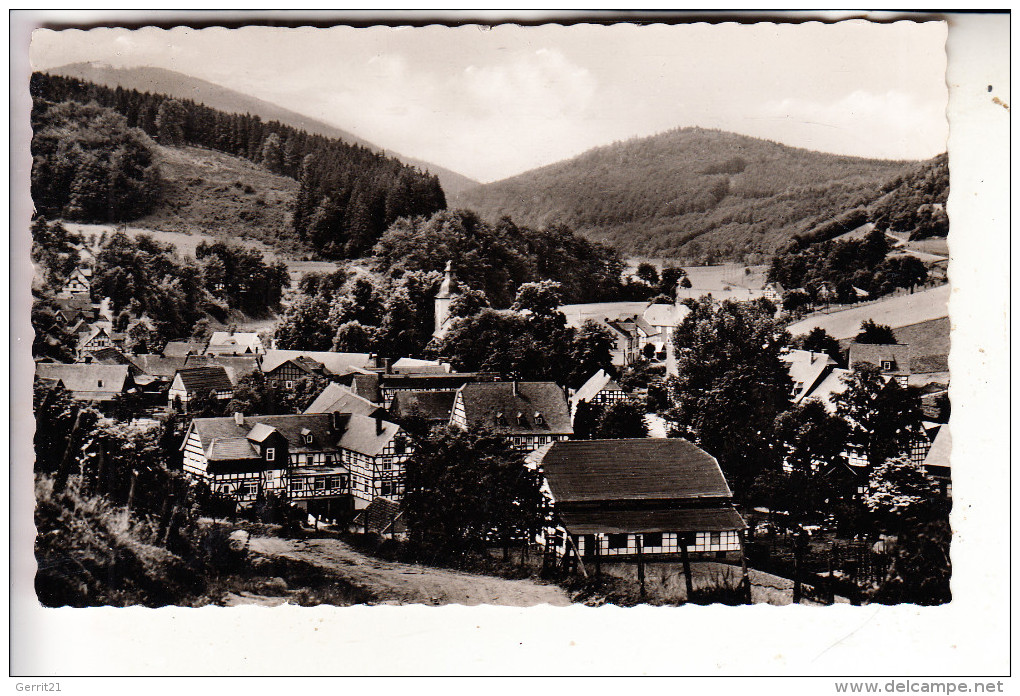 5948 SCHMALLENBERG - OBERKIRCHEN, Ortsansicht, 1955 - Schmallenberg