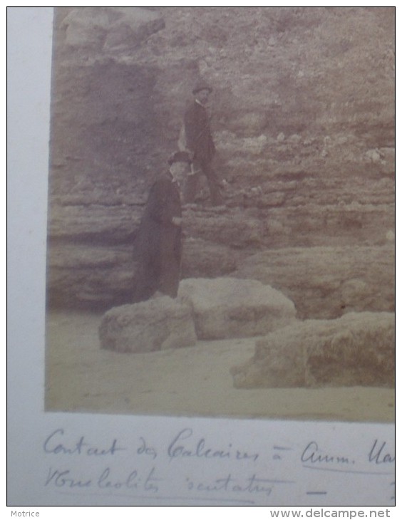 FALAISE CALCAIRE A TROUVILLE - Photo Vers 1900. - Lieux