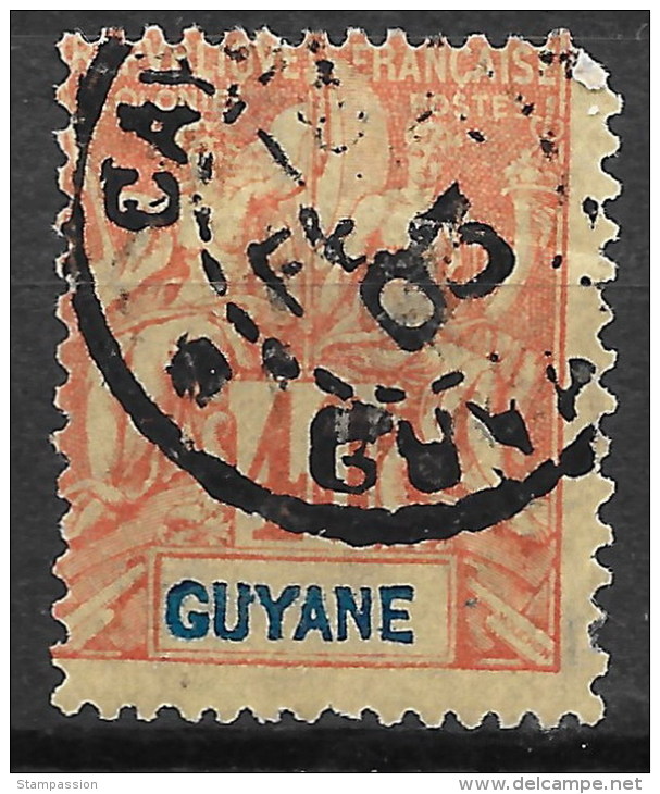 Guyane 1892 - N° Y&amp;T  39, Oblitéré - Oblitérés