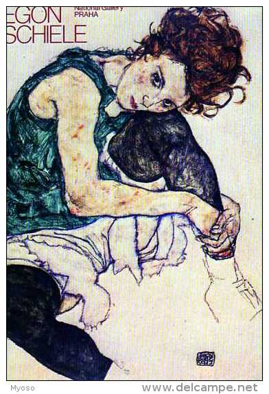 Egon SCHIELE  La Femme De L'artiste - Schiele