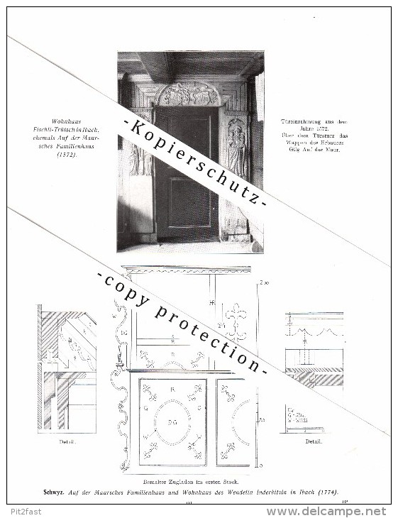 Photographien / Ansichten , 1914 , Schwyz , Muotathal , Prospekt , Architektur , Fotos !!! - Muotathal