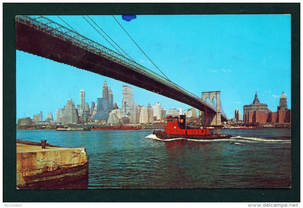 USA  -  New York  Brooklyn Bridge  Unused Postcard As Scan - Brooklyn