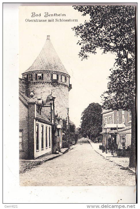 4444 BAD BENTHEIM, Oberstrasse & Schlossturm - Bad Bentheim