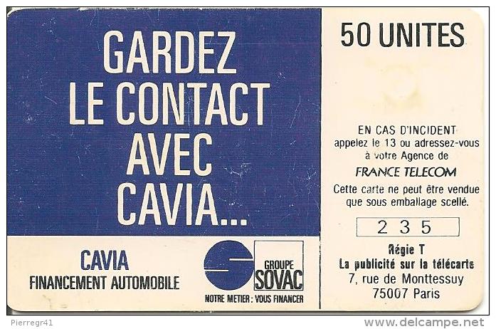 CARTE-PUCE-PRIVEE-D-50U-D118-GEM-1989-CAVIA-FINANCE-UTILISE-BE - Privées