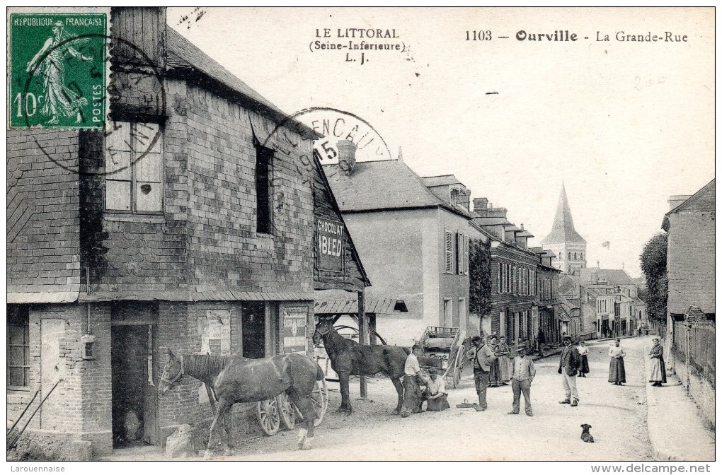 76 - OURVILLE - La Grande Rue - Ourville En Caux