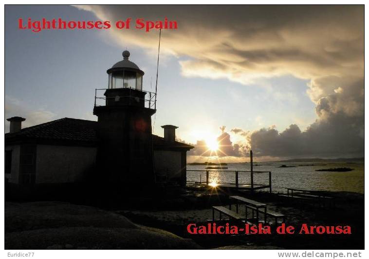 Lighouses Of Spain - Galicia/Isla De Arousa Postcard Collector - Faros