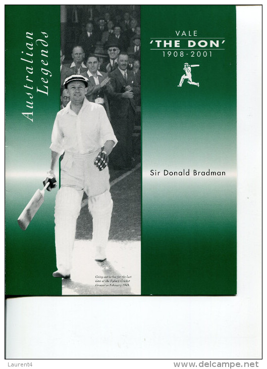 (995) Australia Post Don Bradman With Mint Mini-sheet - Presentation Packs