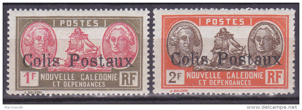 Colonies Francaises Nouvelle Calédonie Colis Postaux N°5,6  1928 Neuf * Charnière - Ungebraucht