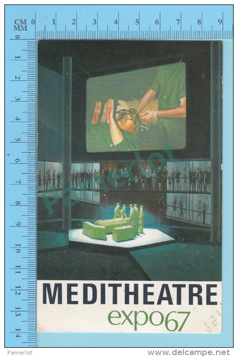 Expo67 Expo 67 (Meditheatre + 6 Timbres Des Nations Unis Livré à East Angus Quebec 1967  ) 2 Scans - 1967 – Montréal (Canada)